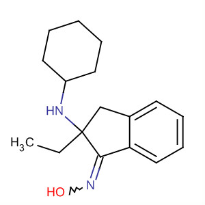 61957-50-4  1H-Inden-1-one, 2-(cyclohexylamino)-2-ethyl-2,3-dihydro-, oxime