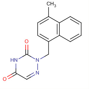 61959-12-4  1,2,4-Triazine-3,5(2H,4H)-dione, 2-[(4-methyl-1-naphthalenyl)methyl]-