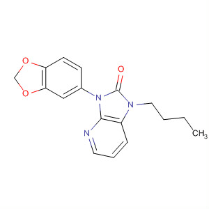 61964-10-1  2H-Imidazo[4,5-b]pyridin-2-one,3-(1,3-benzodioxol-5-yl)-1-butyl-1,3-dihydro-