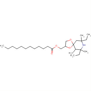 61964-40-7  Dodecanoic acid,(7,9-diethyl-6,7,9-trimethyl-1,4-dioxa-8-azaspiro[4.5]dec-2-yl)methylester