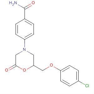 61974-79-6  Benzamide, 4-[2-[(4-chlorophenoxy)methyl]-6-oxo-4-morpholinyl]-