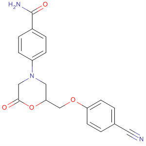 61974-87-6  Benzamide, 4-[2-[(4-cyanophenoxy)methyl]-6-oxo-4-morpholinyl]-