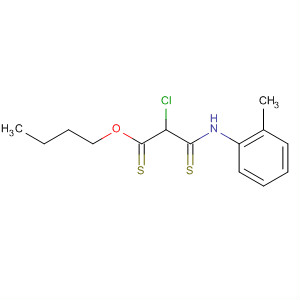 61975-40-4  Propanethioic acid, 2-chloro-3-(methylphenylamino)-3-thioxo-, S-butylester