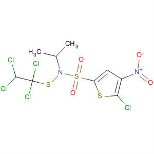 61977-59-1  2-Thiophenesulfonamide,5-chloro-N-(1-methylethyl)-4-nitro-N-[(1,1,2,2-tetrachloroethyl)thio]-