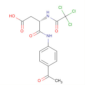 61980-33-4  Butanoic acid,4-[(4-acetylphenyl)amino]-4-oxo-3-[(trichloroacetyl)amino]-, (S)-