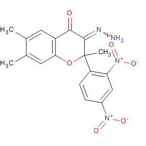 61995-76-4  4H-1-Benzopyran-4-one, 2,3-dihydro-2,6,7-trimethyl-,(2,4-dinitrophenyl)hydrazone