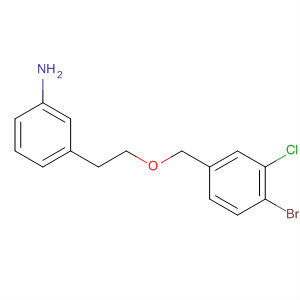 620116-24-7  Benzenamine, 3-[2-[(4-bromo-3-chlorophenyl)methoxy]ethyl]-