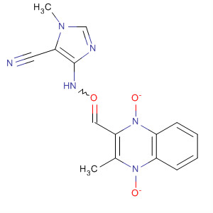 62018-45-5  1H-Imidazole-5-carbonitrile,1-methyl-4-[[(3-methyl-1,4-dioxido-2-quinoxalinyl)methylene]oxidoamino]-