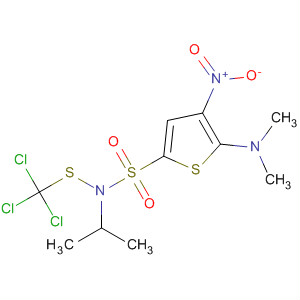 62019-13-0  2-Thiophenesulfonamide,5-(dimethylamino)-N-(1-methylethyl)-4-nitro-N-[(trichloromethyl)thio]-