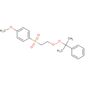 62021-93-6  Peroxide, 2-[(4-methoxyphenyl)sulfonyl]ethyl 1-methyl-1-phenylethyl