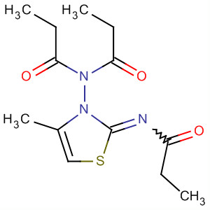 62033-03-8  Propanamide,N-[4-methyl-2-[(1-oxopropyl)imino]-3(2H)-thiazolyl]-N-(1-oxopropyl)-