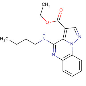 62040-06-6  Pyrazolo[1,5-a]quinoxaline-3-carboxylic acid, 4-(butylamino)-, ethylester