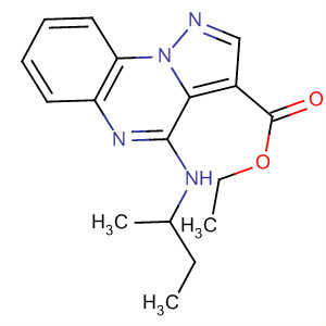 62040-08-8  Pyrazolo[1,5-a]quinoxaline-3-carboxylic acid,4-[(1-methylpropyl)amino]-, ethyl ester