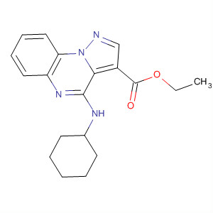 62040-10-2  Pyrazolo[1,5-a]quinoxaline-3-carboxylic acid, 4-(cyclohexylamino)-,ethyl ester