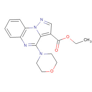62040-12-4  Pyrazolo[1,5-a]quinoxaline-3-carboxylic acid, 4-(4-morpholinyl)-, ethylester
