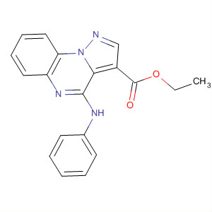 62040-14-6  Pyrazolo[1,5-a]quinoxaline-3-carboxylic acid, 4-(phenylamino)-, ethylester