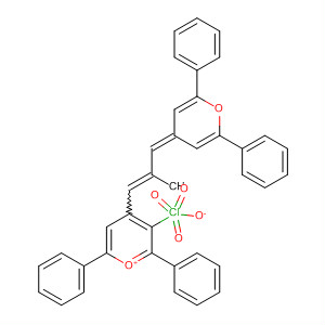62041-59-2  Pyrylium,4-[3-(2,6-diphenyl-4H-pyran-4-ylidene)-2-methyl-1-propenyl]-2,6-diphenyl-, perchlorate