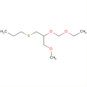 62042-96-0  Propane, 2-(ethoxymethoxy)-1-methoxy-3-(propylthio)-