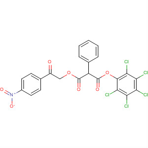 62050-22-0  Propanedioic acid, phenyl-, 2-(4-nitrophenyl)-2-oxoethylpentachlorophenyl ester