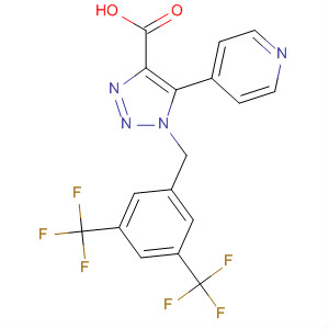 620534-12-5  1H-1,2,3-Triazole-4-carboxylic acid,1-[[3,5-bis(trifluoromethyl)phenyl]methyl]-5-(4-pyridinyl)-