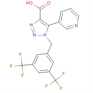 620534-16-9  1H-1,2,3-Triazole-4-carboxylic acid,1-[[3,5-bis(trifluoromethyl)phenyl]methyl]-5-(3-pyridinyl)-