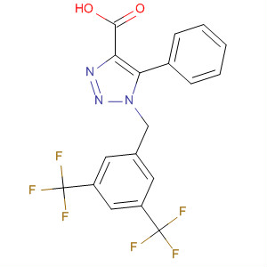 620534-18-1  1H-1,2,3-Triazole-4-carboxylic acid,1-[[3,5-bis(trifluoromethyl)phenyl]methyl]-5-phenyl-