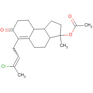 62054-08-4  7H-Benz[e]inden-7-one,3-(acetyloxy)-6-(3-chloro-2-butenyl)-1,2,3,3a,4,5,8,9,9a,9b-decahydro-3a-methyl-