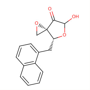 620593-26-2  1,5-Dioxaspiro[2.4]heptan-7-one, 6-hydroxy-4-(1-naphthalenylmethyl)-,(3S,4R)-