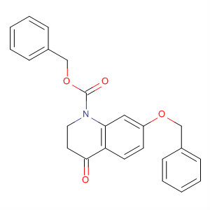 620598-02-9  1(2H)-Quinolinecarboxylic acid, 3,4-dihydro-4-oxo-7-(phenylmethoxy)-,phenylmethyl ester 620598-02-9  1(2H)-Quinolinecarboxylic acid, 3,4-dihydro-4-oxo-7-(phenylmethoxy)-,phenylmethyl ester