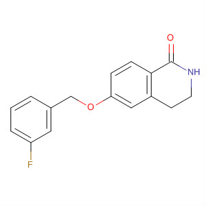 620605-88-1  1(2H)-Isoquinolinone, 6-[(3-fluorophenyl)methoxy]-3,4-dihydro-