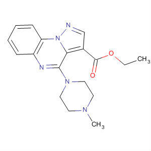 62072-40-6  Pyrazolo[1,5-a]quinoxaline-3-carboxylic acid,4-(4-methyl-1-piperazinyl)-, ethyl ester