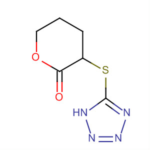 61631-44-5  2H-Pyran-2-one, tetrahydro-3-(1H-tetrazol-5-ylthio)-