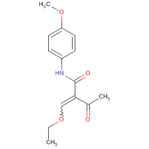 61643-63-8  Butanamide, 2-(ethoxymethylene)-N-(4-methoxyphenyl)-3-oxo-