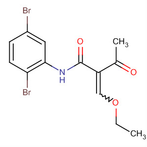 61643-76-3  Butanamide, N-(2,5-dibromophenyl)-2-(ethoxymethylene)-3-oxo-