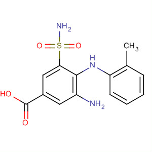 61658-45-5  Benzoic acid, 3-amino-5-(aminosulfonyl)-4-[(2-methylphenyl)amino]-