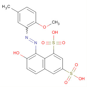 61660-29-5  1,3-Naphthalenedisulfonic acid,7-hydroxy-8-[(2-methoxy-5-methylphenyl)azo]-