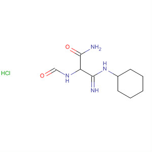 61667-22-9  Propanamide, 3-(cyclohexylamino)-2-(formylamino)-3-imino-,monohydrochloride