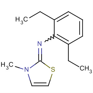 61676-91-3  Benzenamine, 2,6-diethyl-N-(3-methyl-2(3H)-thiazolylidene)-