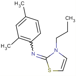 61676-97-9  Benzenamine, 2,4-dimethyl-N-(3-propyl-2(3H)-thiazolylidene)-