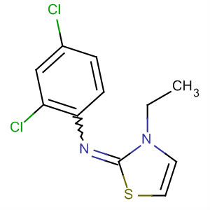 61677-03-0  Benzenamine, 2,4-dichloro-N-(3-ethyl-2(3H)-thiazolylidene)-