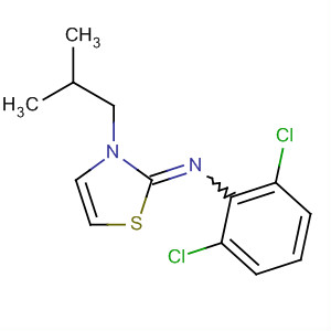 61677-09-6  Benzenamine, 2,6-dichloro-N-[3-(2-methylpropyl)-2(3H)-thiazolylidene]-