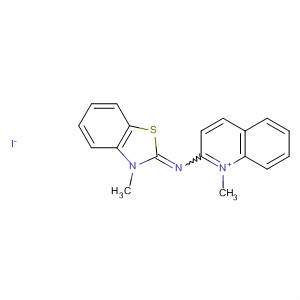 61681-20-7  Quinolinium, 1-methyl-2-[(3-methyl-2(3H)-benzothiazolylidene)amino]-,iodide