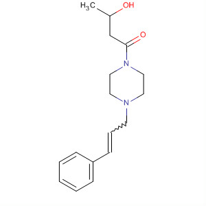 61682-76-6  Piperazine, 1-(3-hydroxy-1-oxobutyl)-4-(3-phenyl-2-propenyl)-