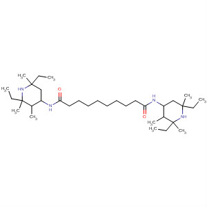 61682-99-3  Decanediamide, N,N'-bis(2,6-diethyl-2,3,6-trimethyl-4-piperidinyl)-
