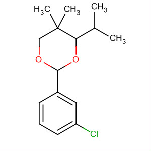 61684-14-8  1,3-Dioxane, 2-(3-chlorophenyl)-5,5-dimethyl-4-(1-methylethyl)-