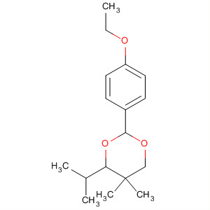 61684-18-2  1,3-Dioxane, 2-(4-ethoxyphenyl)-5,5-dimethyl-4-(1-methylethyl)-