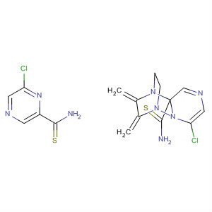 61689-59-6  Pyrazinecarbothioamide,N,N'-[1,4-piperazinediylbis(methylene)]bis[6-chloro-