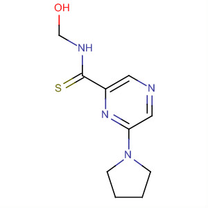 61689-74-5  Pyrazinecarbothioamide, N-(hydroxymethyl)-6-(1-pyrrolidinyl)-
