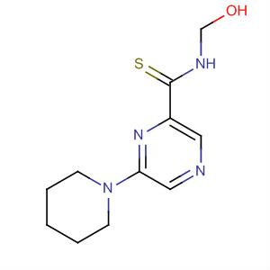 61689-82-5  Pyrazinecarbothioamide, N-(hydroxymethyl)-6-(1-piperidinyl)-