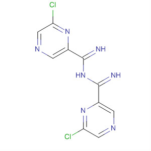 61689-91-6  Pyrazinecarboximidamide, 6-chloro-N-[(6-chloropyrazinyl)iminomethyl]-